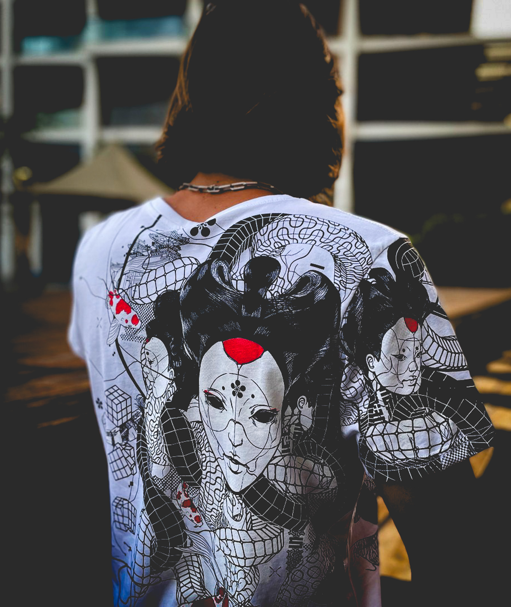 Model trägt Streetart-Mode von Plazmalab bei Unimoden – Ansicht 16